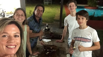 La familia de Lacalle Pou.