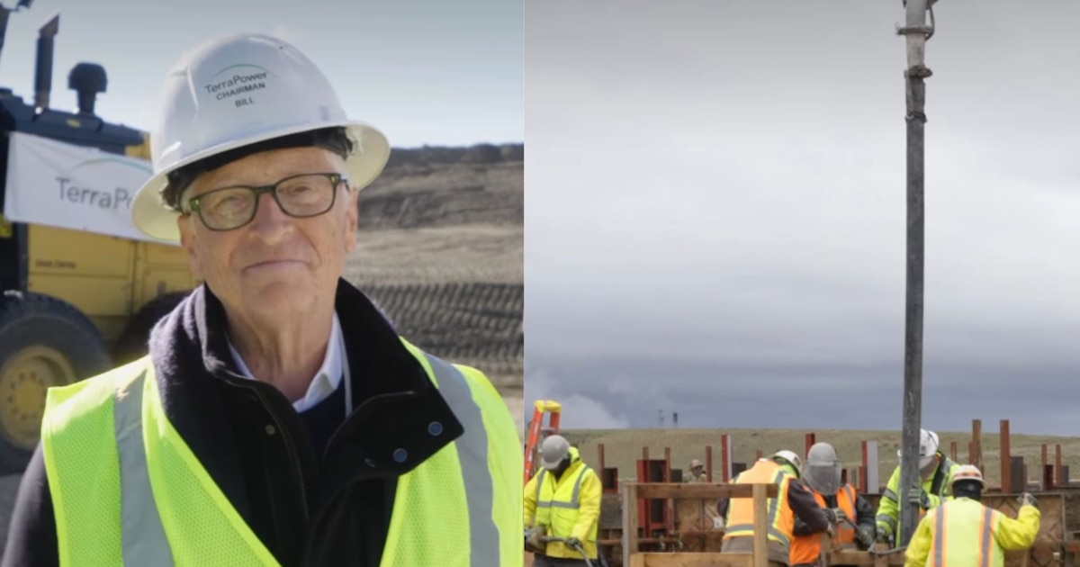 Bill Gates inicia la construcción de un reactor nuclear: dará energía a 400.000 hogares