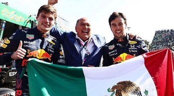 Checo Pérez y su padre