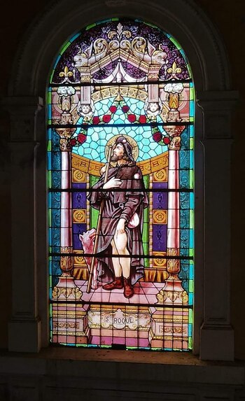 Uno de los vitrales franceses