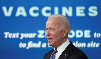 U.S. President Joe Biden speaks