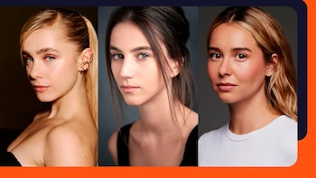 Las actrices Clara Galle, Claudia