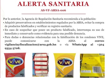 El uso de condones falsificados