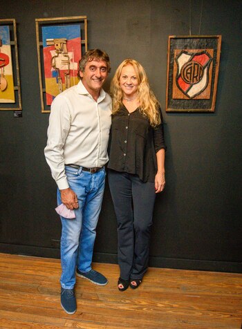Carmela Blanco y Enzo Francescoli
