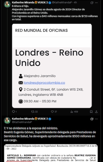 Katherine Miranda mencionó el caso