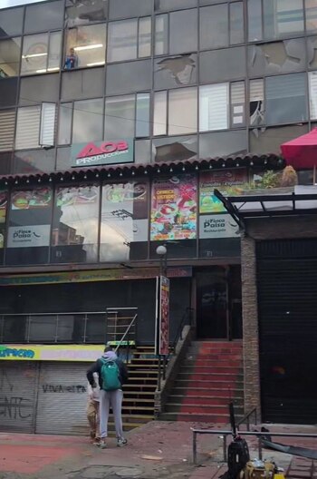 La fachada del edificio donde
