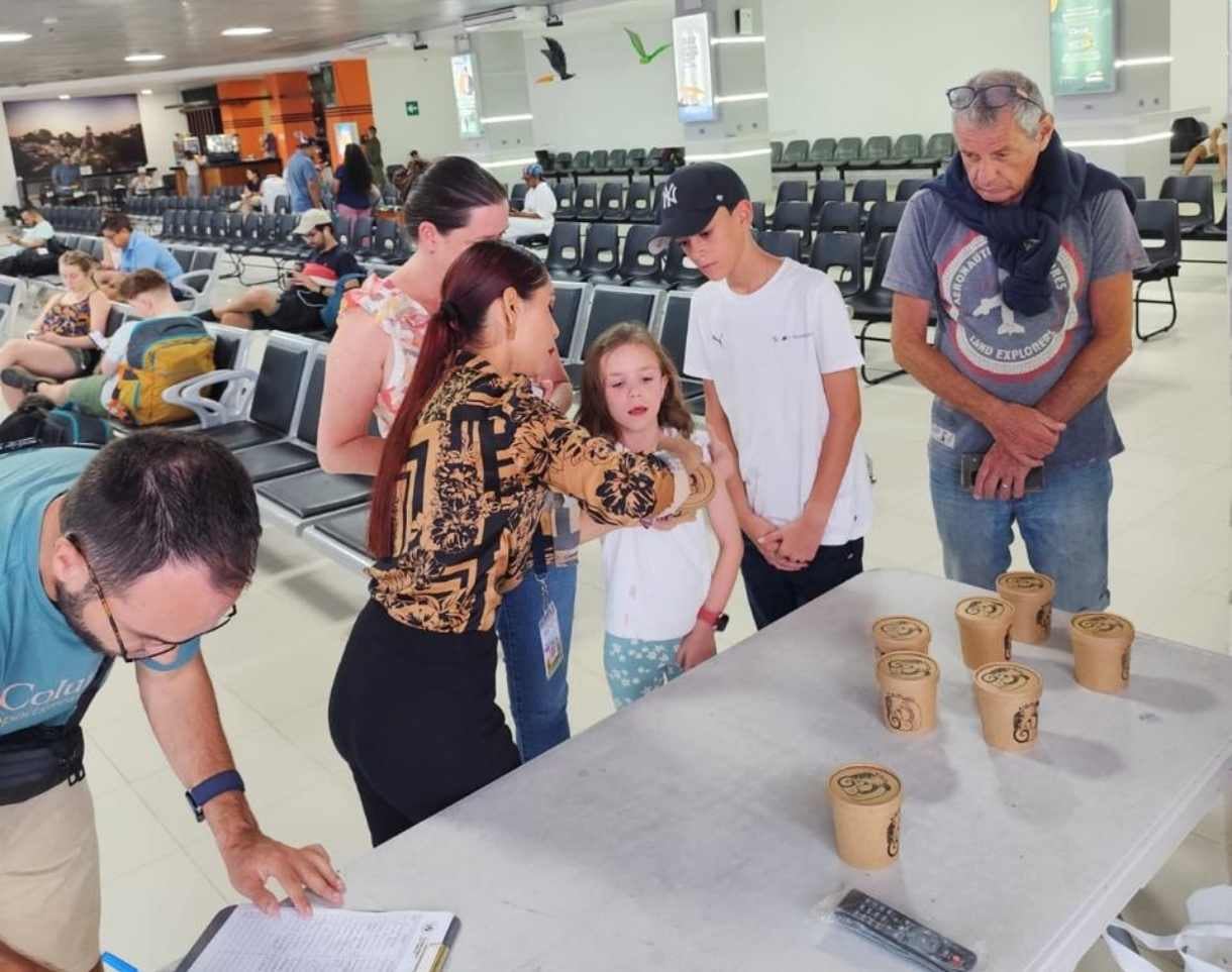 La entrega de recuerdos puso en valor la civilización maya y su legado como atractivo diferencial para promover el turismo cultural en Guatemala. (Cortesía: Gobierno de Guatemala)