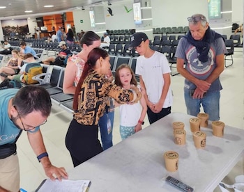 La entrega de recuerdos puso en valor la civilización maya y su legado como atractivo diferencial para promover el turismo cultural en Guatemala. (Cortesía: Gobierno de Guatemala)