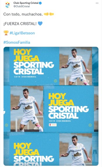 Redes sociales Sporting Cristal