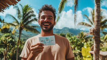 Boletos de lotería colombiana con