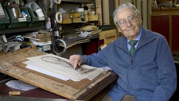 Silvio Gazzaniga, escultor del trofeo del Mundial
