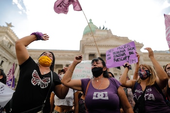 En 2022 Argentina registró un total de 233 femicidios, señala en un informe la organización Mujeres de la Matria Latinoamericana (Mumalá). EFE/Juan Ignacio Roncoroni/Archivo