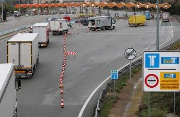 Paso fronterizo de La Jonquera.