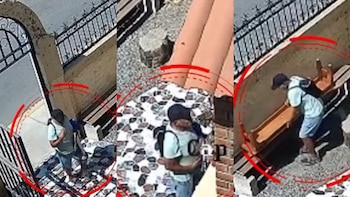 Ladrón se persigna dos veces y reza antes de robar una banca de una capilla en Chimbote: cámaras registraron sus movimientos