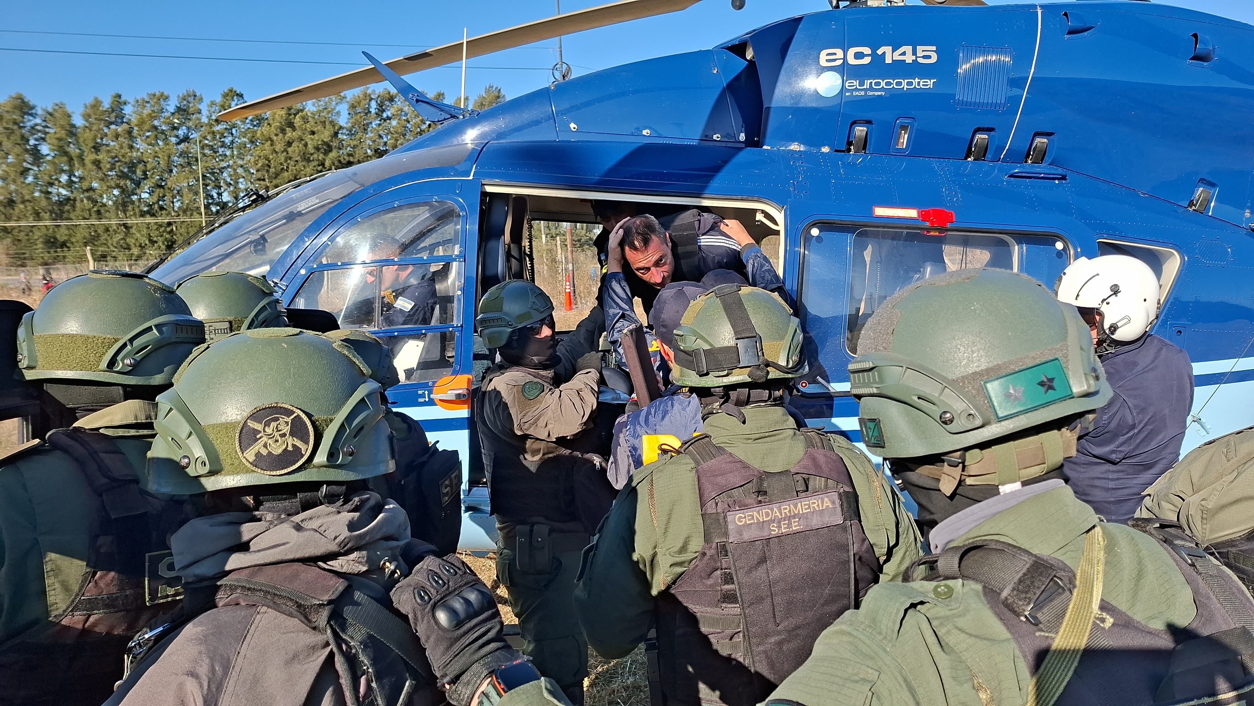 Damián Reifenstuel, tras ser extraditado de Bolivia por el crimen de la hincha de Rosario Central