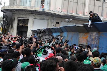 Hubo fuertes controles de seguridad en los alrededores del Estadio
