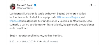 El alcalde de Bogotá informó