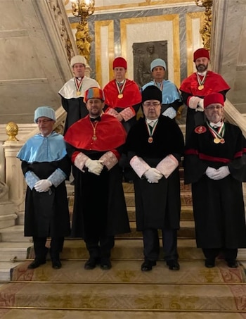 21-12-2021 El escritor, académico y actual embajador de Nicaragua en España y Grecia, Carlos Midence, recibe el Doctorado Honoris Causa Global, en un acto académico celebrado en el Palacio de Santoña, en Madrid.
CULTURA
CARLOS MIDENCE