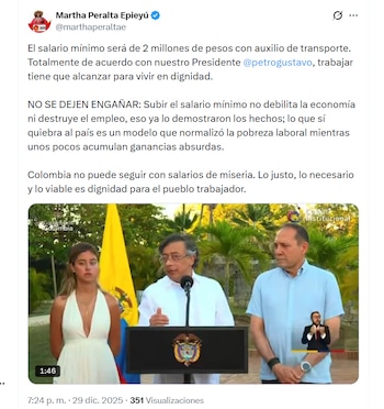 Martha Peralta salió en defensa