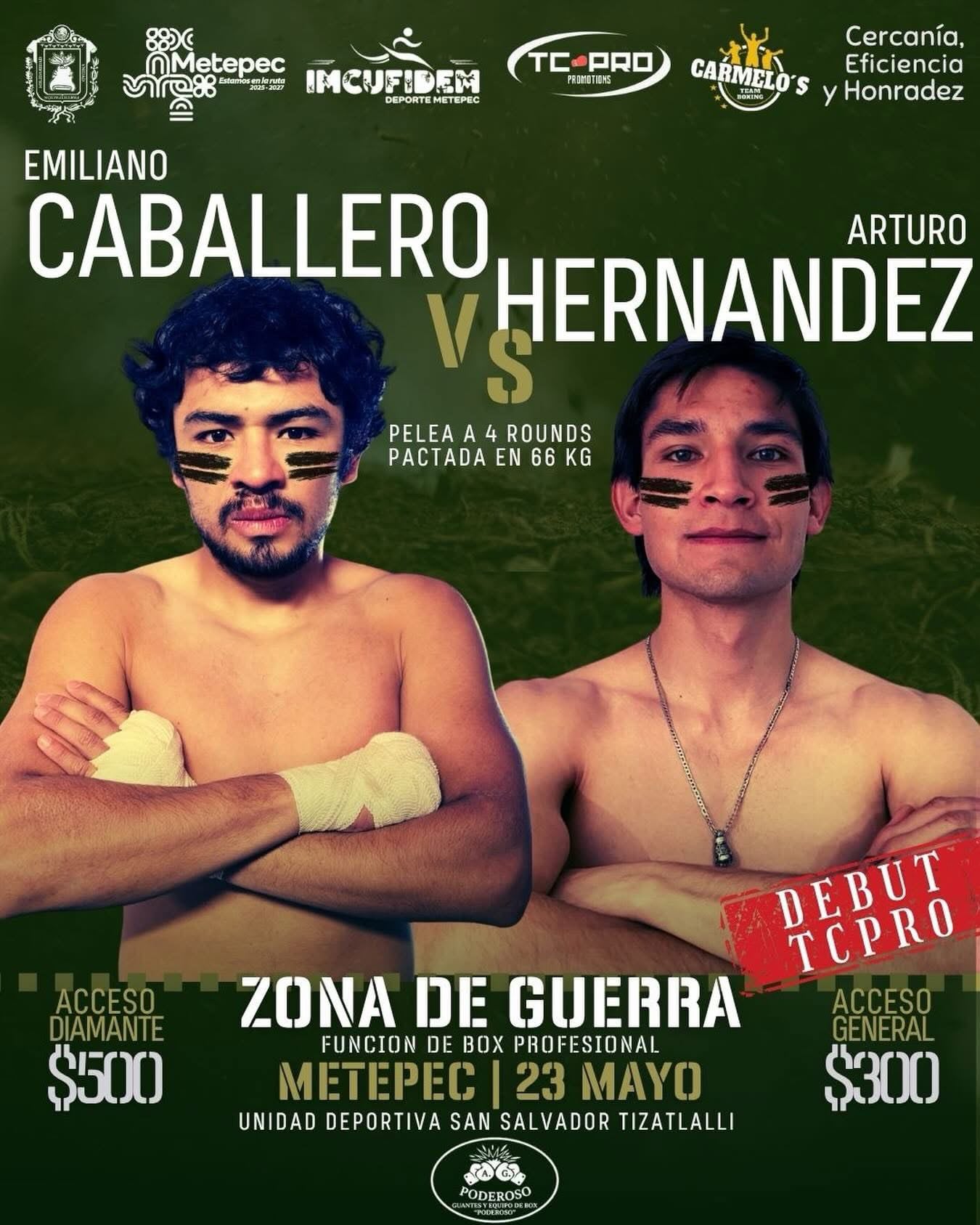 El deportista ya contaba con algunas peleas amateur en su recorrido. (FB Team Canon)