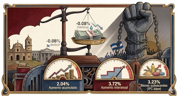 El Consejo Monetario Centroamericano informó que la inflación interanual de Nicaragua se ubicó en 3.72 % en mayo de 2026, reflejando una desaceleración respecto a los picos observados en años recientes.