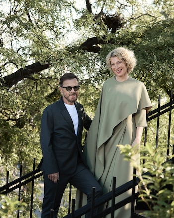 Björn Ulvaeus y Christina Sas