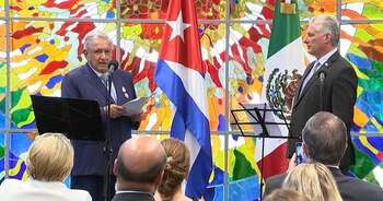 El presidente López Obrador se