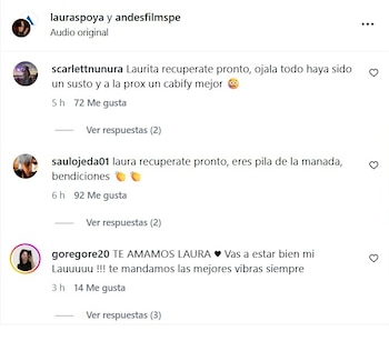 Laura Spoya hospitalizada tras grave