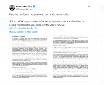 Gustavo Bolívar respaldó los resultados