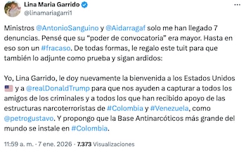 Lina María Garrido estalló contra