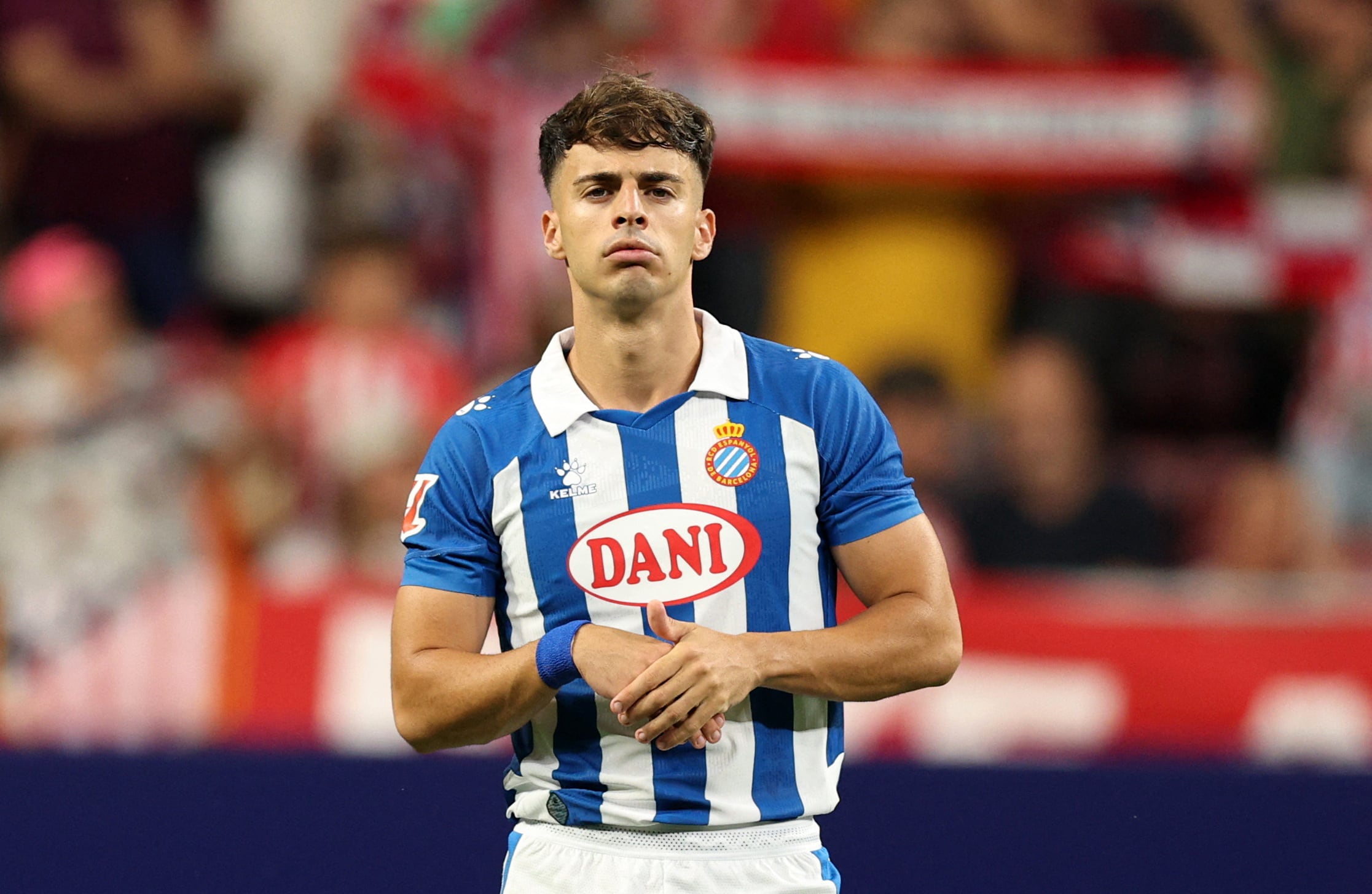 Alvaro Aguado antes de un partido como jugador del Espanyol (REUTERS/Violeta Santos Moura)