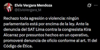 Publicación de Elvis Vergara.