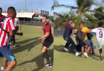 Uno de los árbitros asistentes