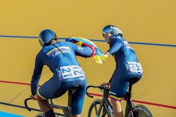 El ciclismo de pista totaliza tres medallas de oro, tres medallas de plata y una medalla de bronce - crédito Comité Olímpico Colombiano