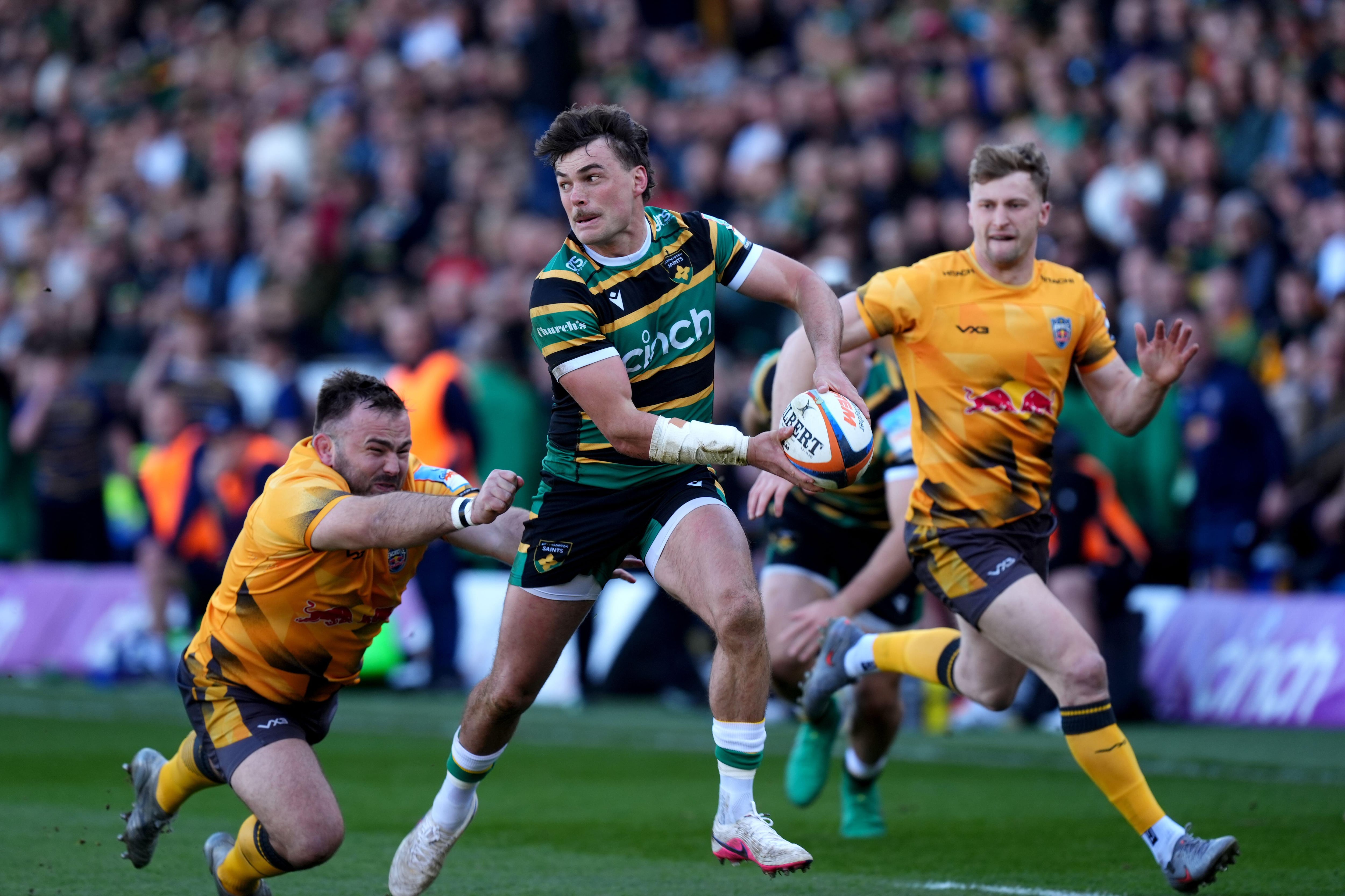 Los Northampton Saints vencieron a Newcastle en un duelo impactante