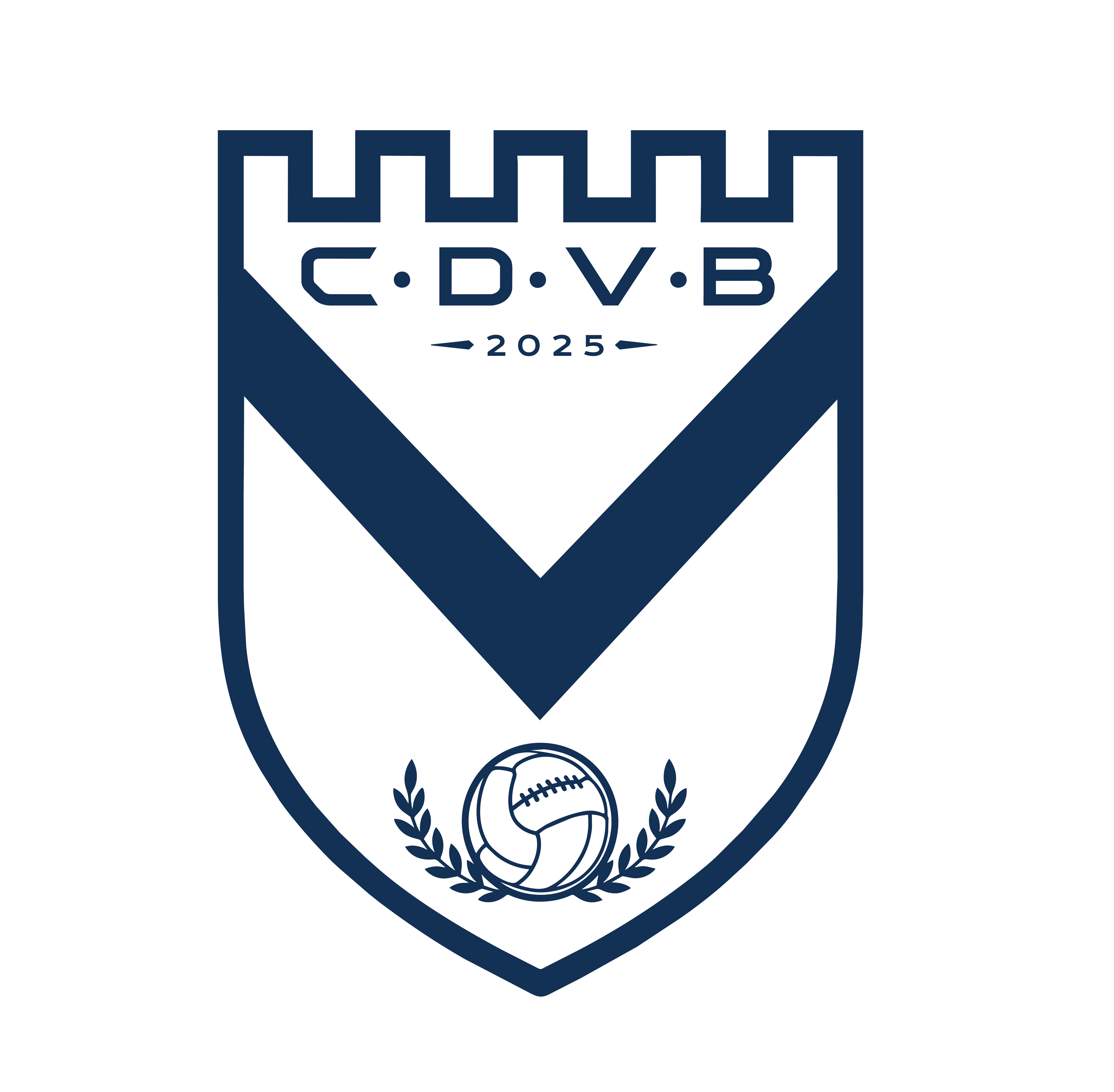 El escudo del Club Deportivo Vélez de Barcelona