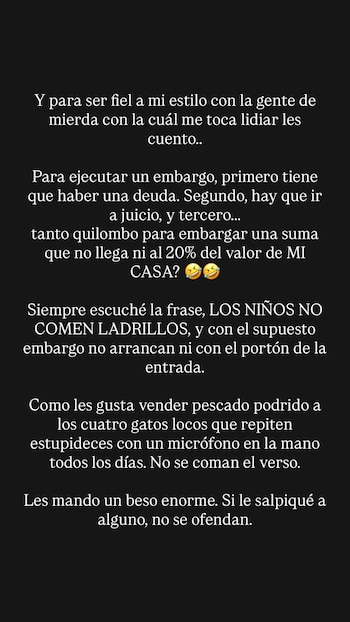 Mauro Icardi sostuvo que para ejecutar un embargo primero debe existir una deuda y luego debe avanzar un juicio