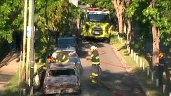 Los bomberos llegaron al lugar