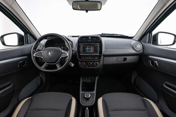 El interior del Kwid E