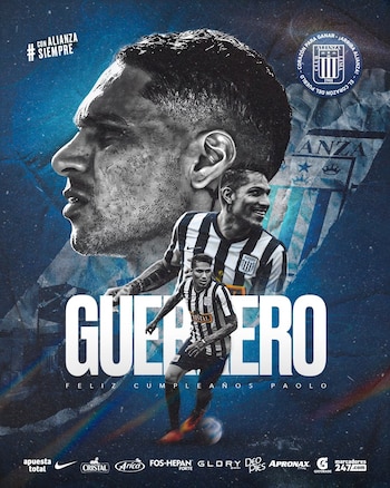 Paolo Guerrero sueña con retirarse vistiendo la camiseta aliancista. - Crédito: Alianza Lima.