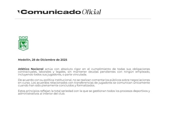 Con este corto mensaje, Atlético