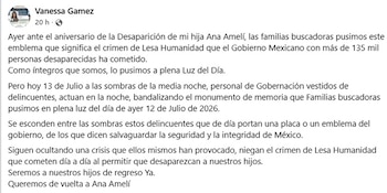 (Facebook Vanessa Gámez)