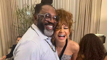 Zendaya y su padre, quien