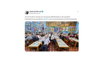 El mensaje de Victoria Villarruel