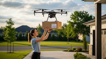 Los paquetes llegarán por el cielo: España da luz verde al reparto de mercancías con drones en las ciudades