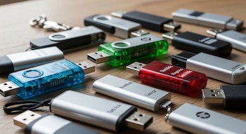 El tamaño de las USB