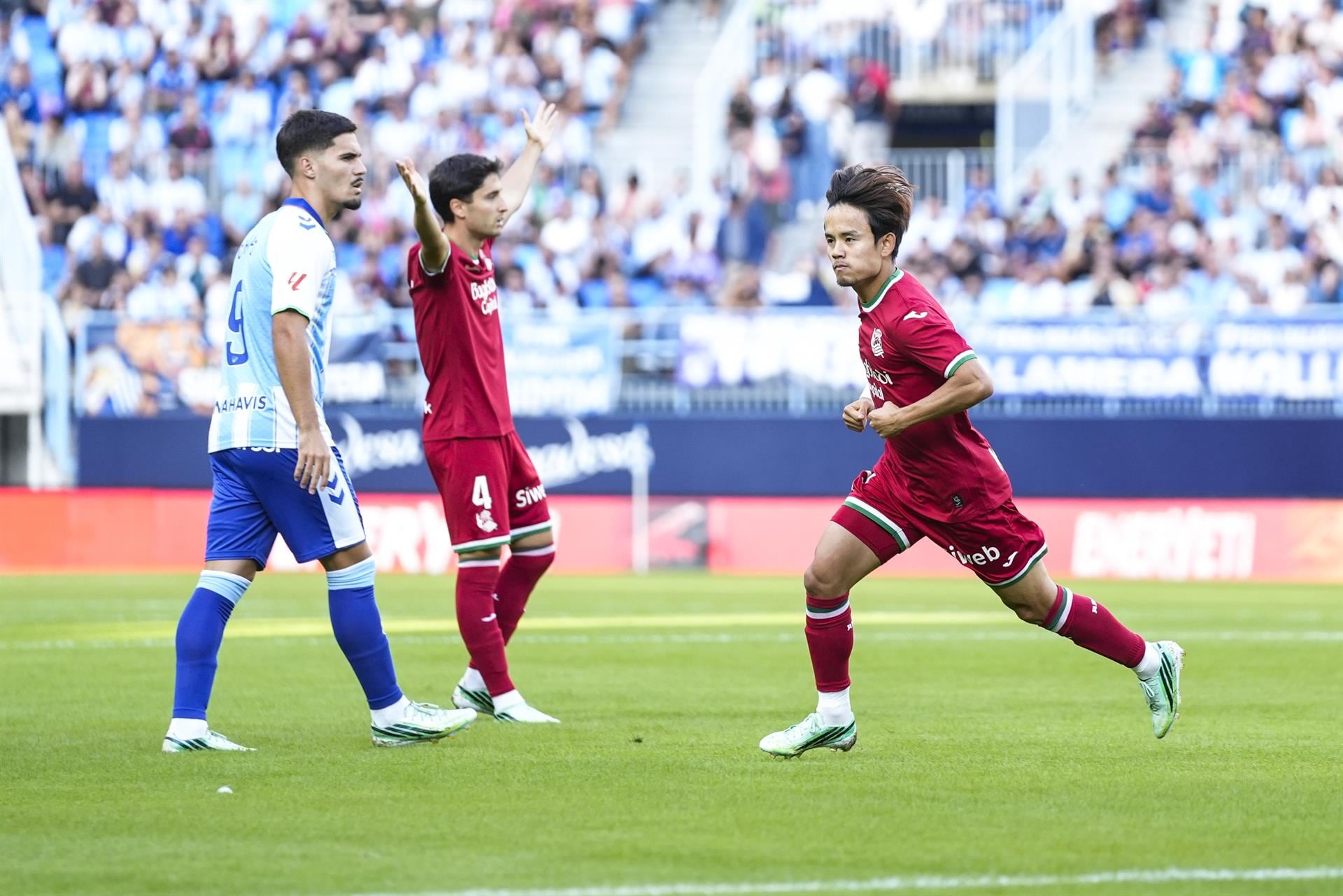 (Crónica) La Real Sociedad golea en Málaga con el despertar de Oyarzabal