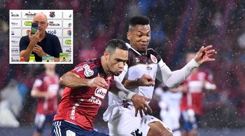 Alfredo Arias protesta tras juego Medellín vs. Cúcuta