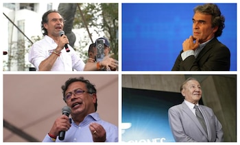 En la imagen, los candidatos