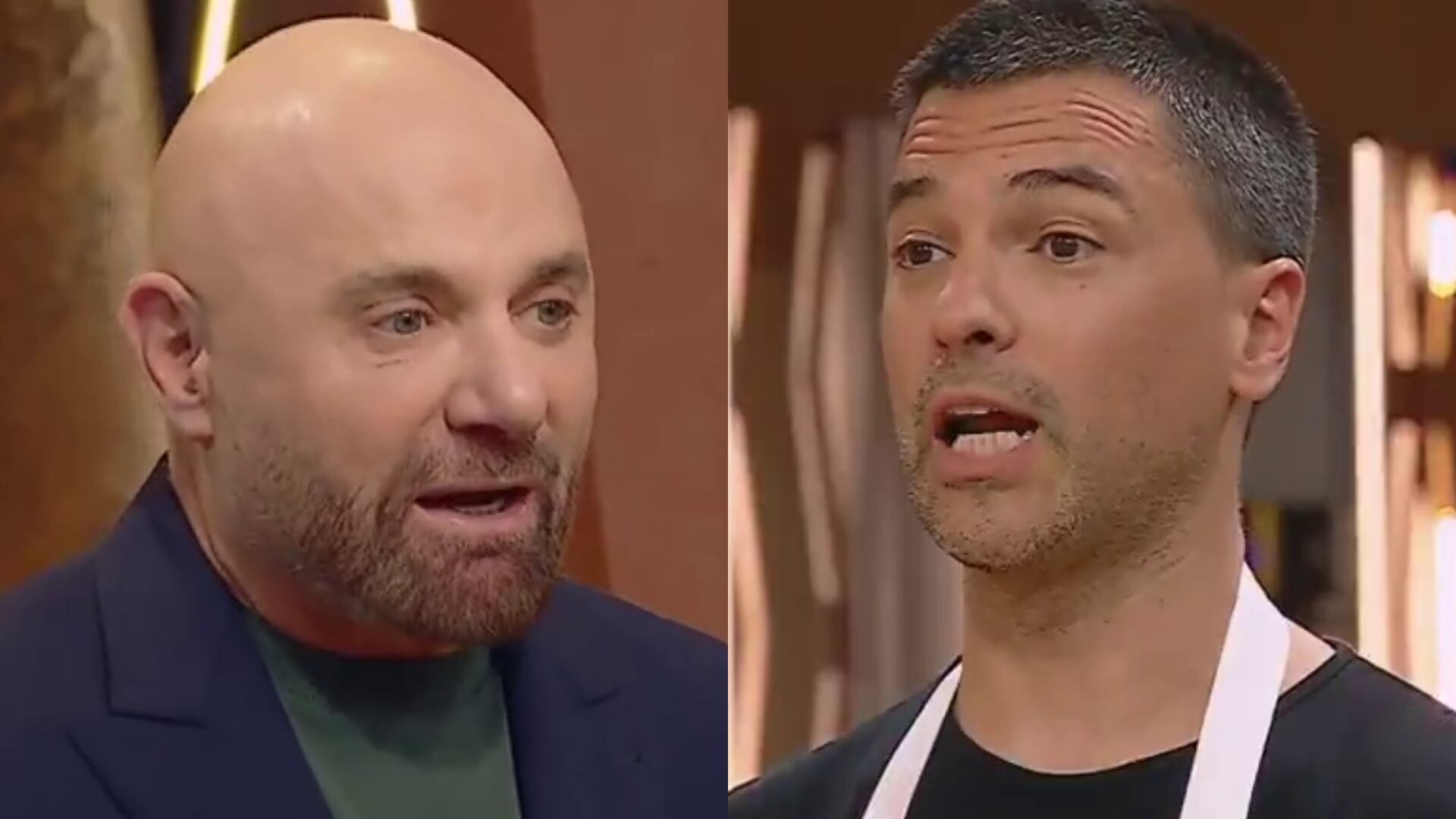 El cruce del Chino Leunis con Germán Martitegui en MasterChef Celebrity (Telefe)